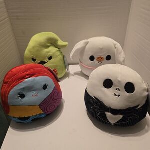 Squishmallows Lot of four Nightmare Before Christmas Halloween Plush 8" New